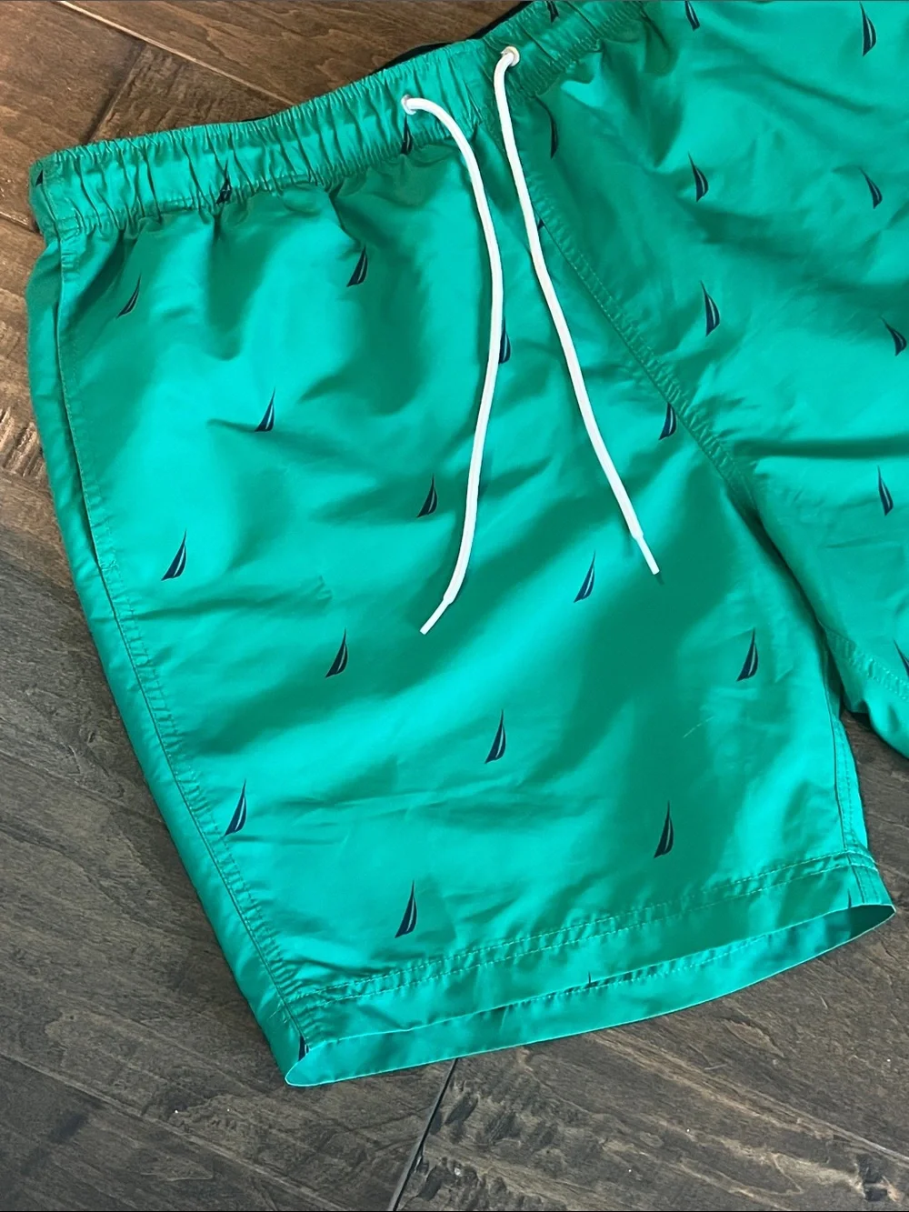 Nautica Swim Trunks with Sailboat Motif